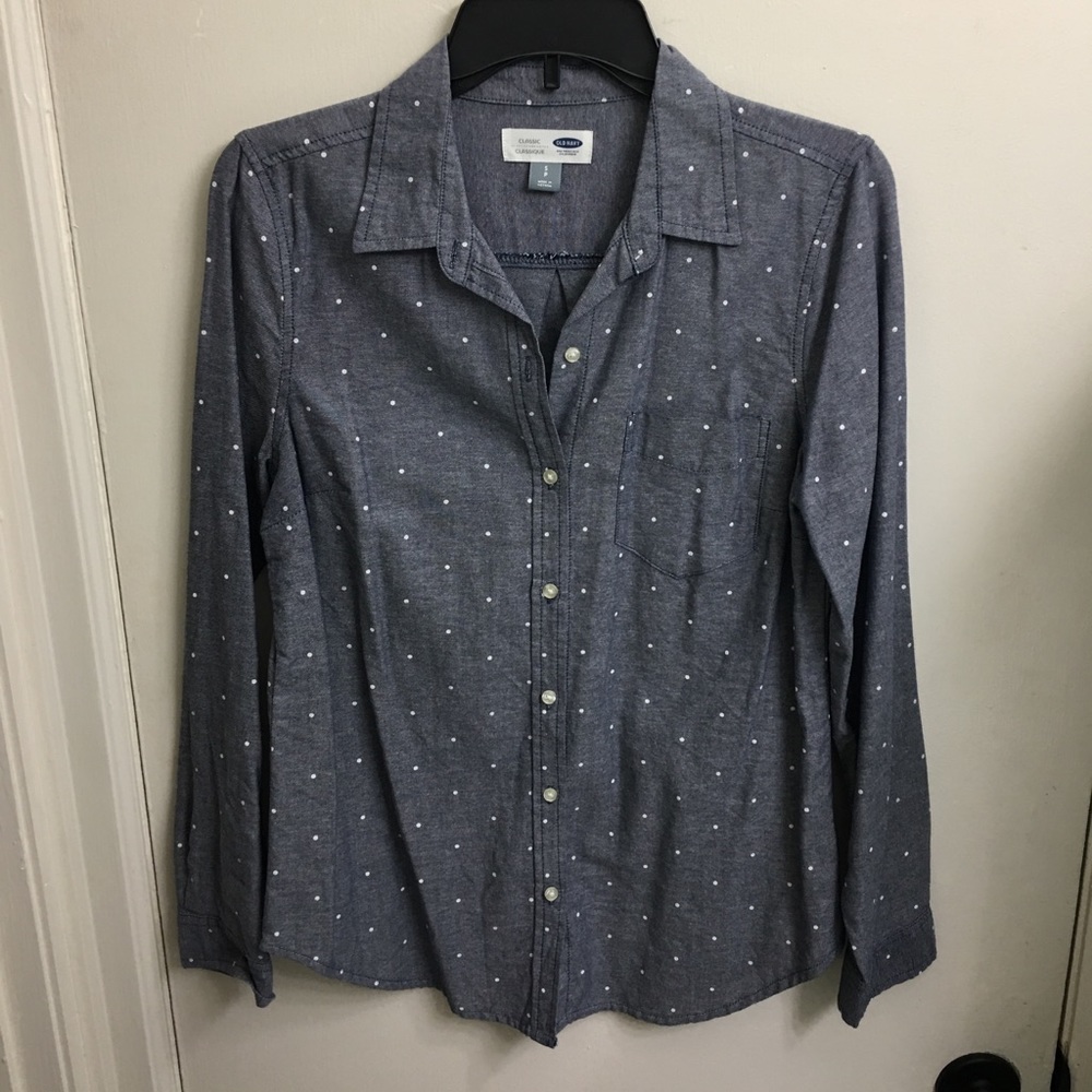 Denim Old Navy button down top